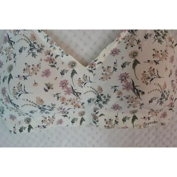 Lucky Brand Lounge Bralette Women's XL Floral Wireless Padded - Picture 2 of 10